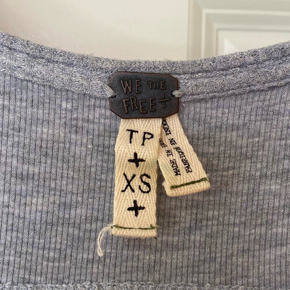 Free People Waffle Knit Flowy Top - Picture 2 of 7